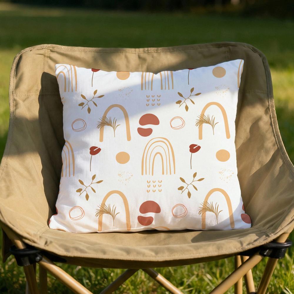 Abstract Boho Pattern Cushion Cover Soft Reversible  Durable Pillow Cover  MultiScene Use for Home  Car Daily Comfort