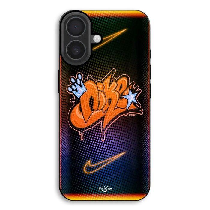 Cover per telefono - MANIACASE - iPhone 17 - Silicone TPU - Flessibile - Just do it Arancione nero
