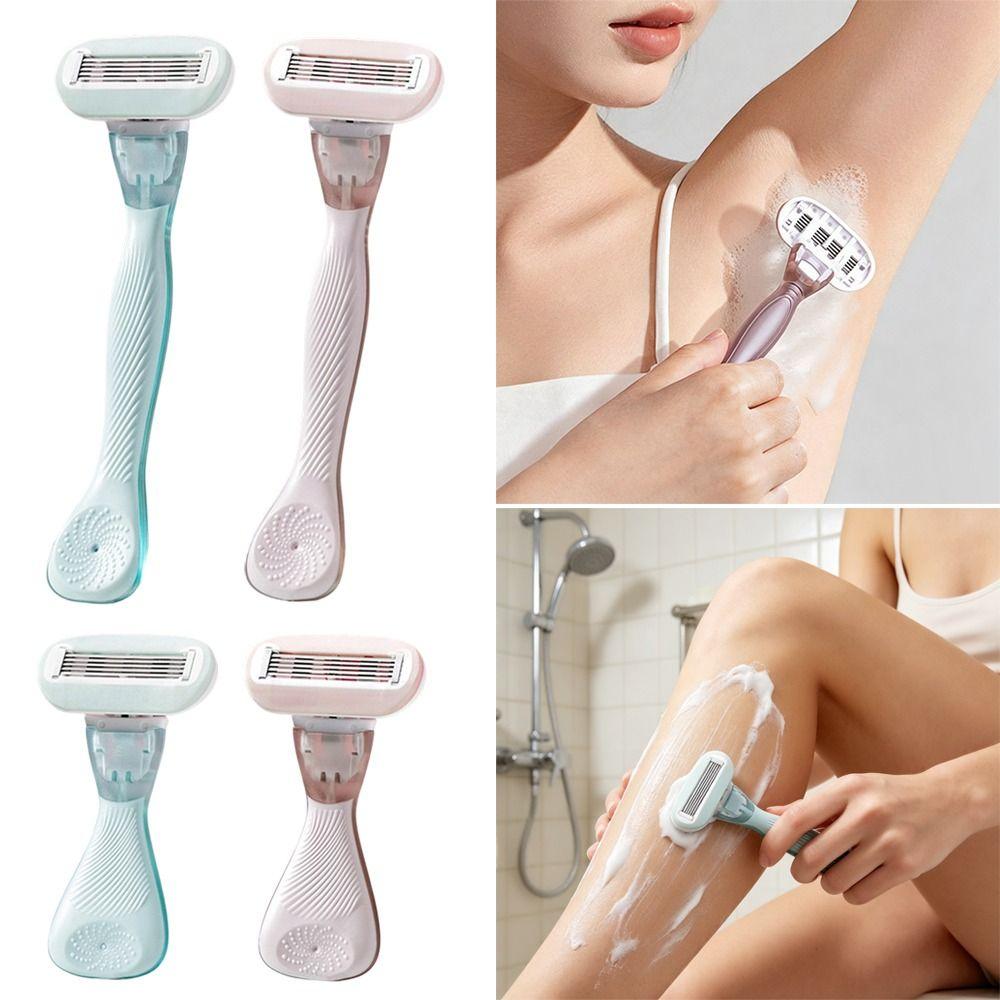 Manual Lady Shaver 5-Blades Epilator Durable Women Razor Private Body