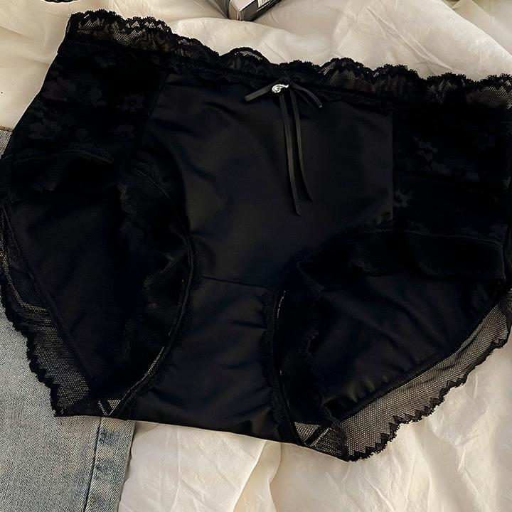 Sexy Panties Women's Underwear Lace Seamless Mid-waist Breathable Sweet Briefs