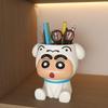 Crayon Shin-chan Shiro Pen Holder: Cute Desk Ornament for Kids