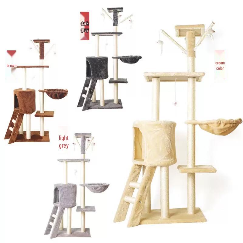 Dienmern 5-Tier Deluxe Sisal Cat Tree & Condo