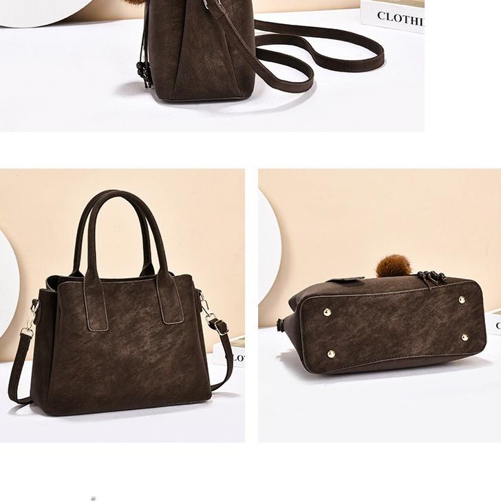 IELGY Retro Fashion Handbag Large Capacity Commuter Messenger Bag