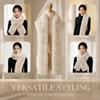 Imitation Mink Fur Long Faux Fur Scarf Thick Shawl Wrap Elegant Fluffy Scarf  Outdoor