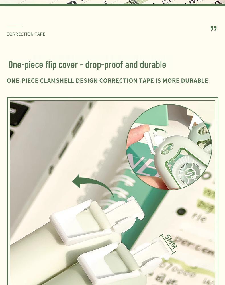 Thick, Durable, Drop-Proof Correction Tape for Students - Smooth, High-Capacity Use