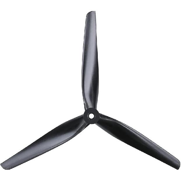 4pcs HQ Macroquad Prop 8X4X3 Tri-Blade Propeller 8 inch CW CCW Propeller Black-Glass Fiber Nylon for RC FPV Drone Quadcopter