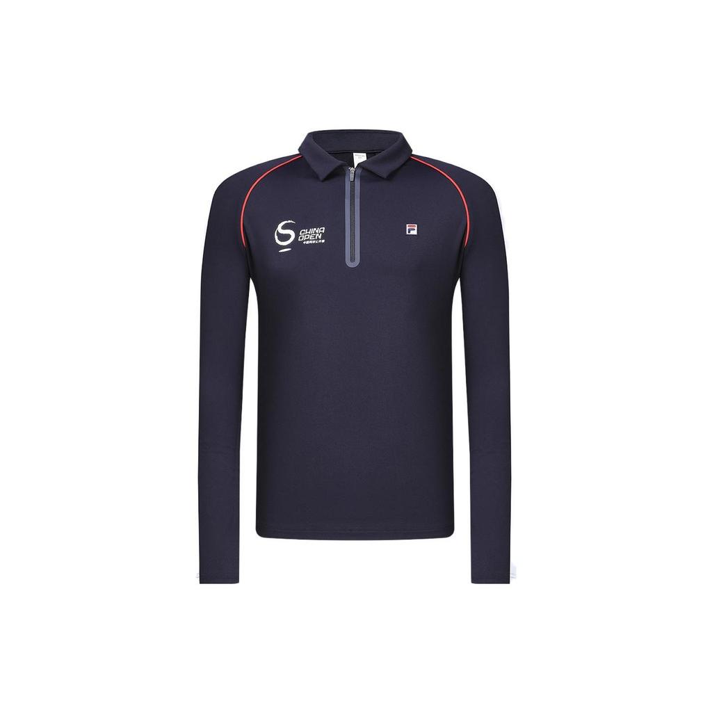 FILA Polo Shirts Men's Royal Blue Polo Collar Moderate Straight Fit A11M343217F-NV