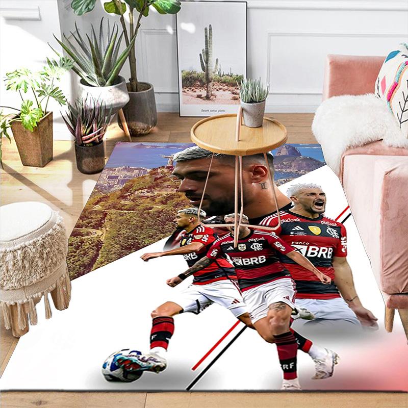 1pc Flamengo Celebration Rug, Office Carpet Indoor Outdoor Entrance Doormat, Non-Slip Soft And Comfortable, Living Room. DT70706