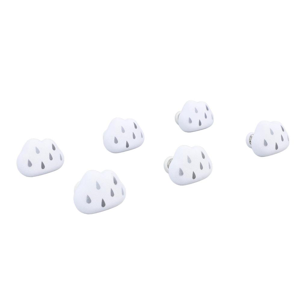 16pcs Duvet Pin Prevent Quilt Shifting Detachable Cloud Shape Comforter Button Clips for Quilt Cushions Curtains White