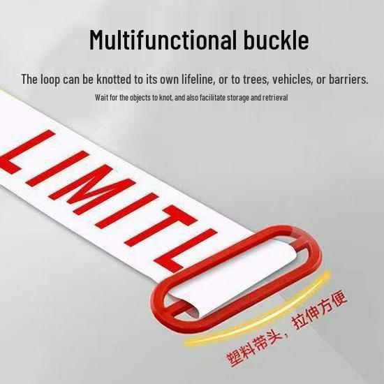 Reflective Red & Blue Traffic Safety Barrier Belt