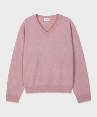 GLW [Unisex] Soft V-Neck Knit Pink