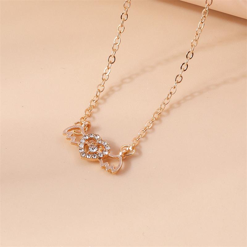 Aihua Neue Süße Goldfarbe Rote Kirsche Anhänger Halskette Für Frauen Persönlichkeit Halskette Hochzeits Schmuck Geburtstags Geschenke