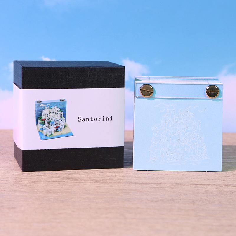 3D Paper Carving Art Craftwork Memo Pad Notepad Note Pad Desk Decoration Creative Diy Decorative Gift For Christmas Housewarming