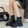 Street Style Women Stretch Modern Boots Fashion Platform Short Booties Ladies Elegant Thick Heel Shoes