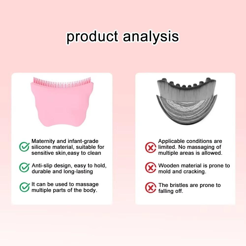 Lift Firm Contour Face Brush Soothe Massage Facial Anti-Puffiness Brush  For Face Neck