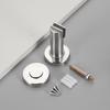 304 Stainless Steel Magnetic Door Stopper – Thickened Anti-Collision Design, High-Grade Black Wall Suction for Room