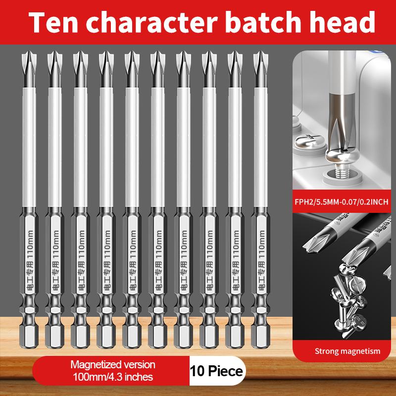 5PC 65mm 110mm Magnetische Spezielle Schlitz Kreuz Schraubendreher Bit Für Elektriker Für Steckdose Schalter Hand Werkzeuge
