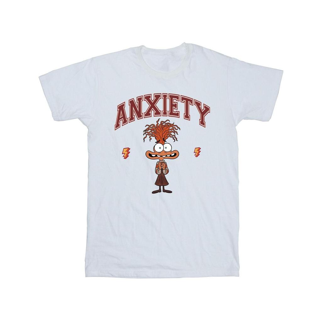 Inside Out 2 Boys Anxiety Collegiate Cotton T-Shirt