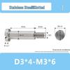 M3M4 Stainless Steel Slotted Set Screw & Half-Threaded Rod