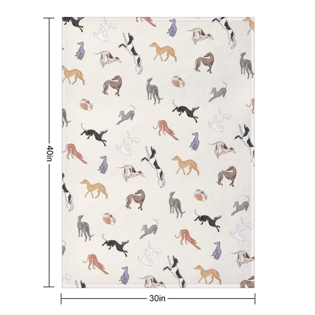 Greyhound Love - Adopt Throw Blanket Nap Cosplay Anime Polar Camping Blankets