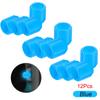 Fluorescent Tire Valve Stem Caps, Luminous Auto Wheel Air Valve Cap,Universal Decoration Accessories for Car/Bike/Motorcycles