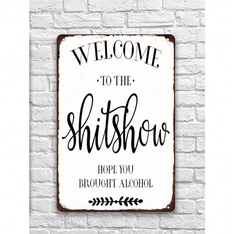 Decorative Metal Wall Sign 20x30cm Tin Sign Vintage Art