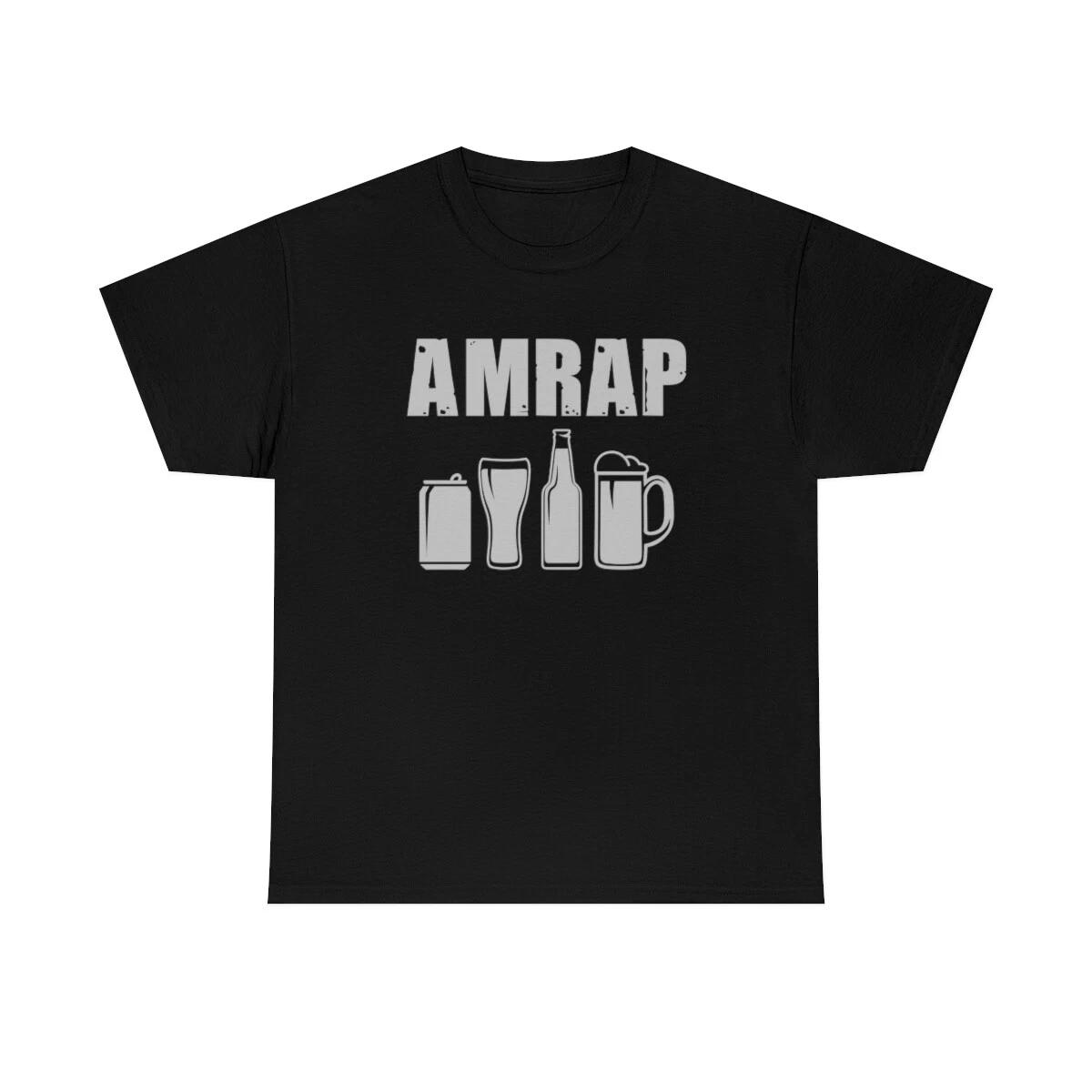 Amrap Drinking Funny Beer Wine Spirits T-Shirt S
