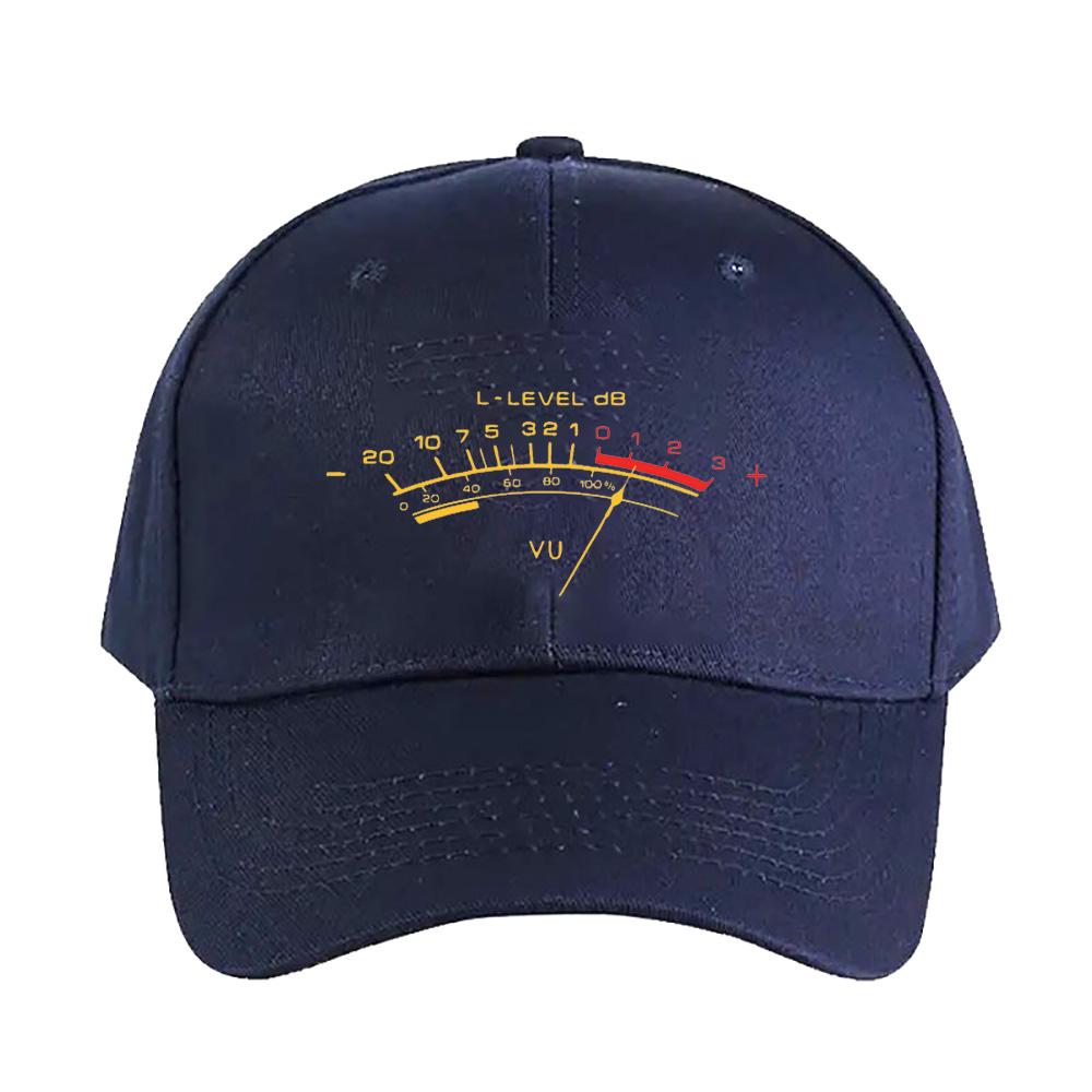 Retro Vu-Meter Für Audio-Techniker Und Toningenieure Kappe Sommer Frau Mann Erwachsener Hut Bedruckte Baseballkappen Trucker-Kappe