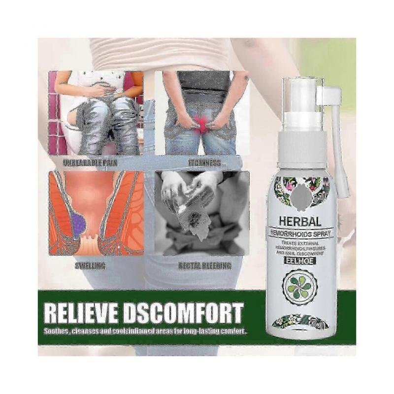 (3pcs)Herbal Hemorrhoids Spray Eelhoe Hemorrhoids Spray Natural Hemorrhoids Treatment Spray Relieve Itching Pain 30ml