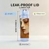 1PC Vintage Lady Face Art Pattern 750ml Color Plastic Sports Water Bottle Leakproof Flip Straw Lid Suitable for Sports Office Home Use