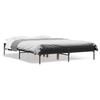 Bed Frame Black 120 x 190 cm Particleboard and Metal