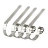 4 Pack Fireplace Mantel Stocking Hooks Metal Construction Non Slip Pads To Protect Mantel and Secure Stockings for Holidays