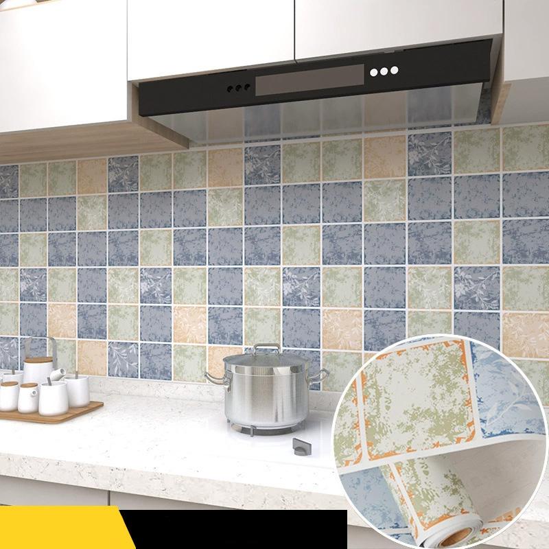 

1 рулон Наклейка для кухонной плиты, столешницы, маслостойкая, самоклеящаяся, термостойкая, для ремонта, 500 см, обои водонепроницаемые 60CM*1M