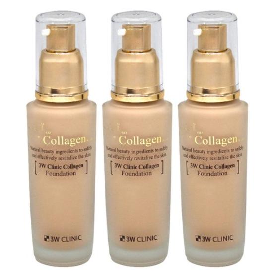 3W CLINIC Collagen Foundation 50ml (6 Options)