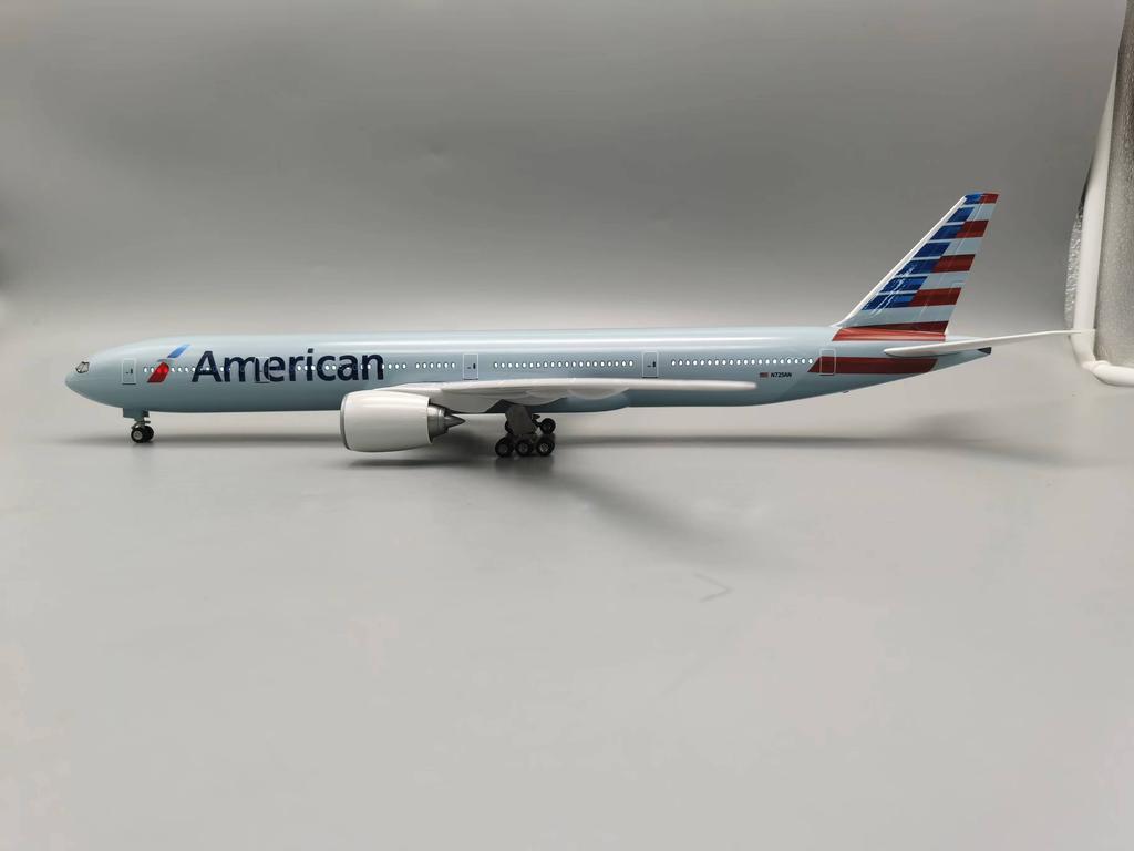 Decorate Airplane 47CM 1/157 For American Airlines (USA) Airplane Model 777 B777 Plastic Resin Replica Plane Model Collection
