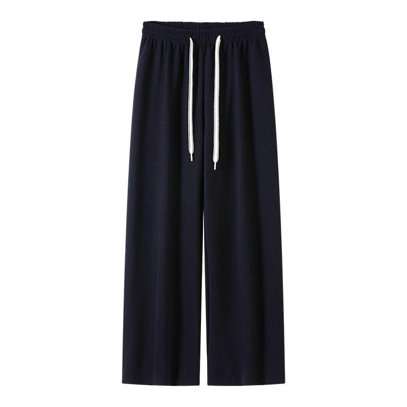 Women S High Waist Loose Wide Leg Thick Fleece Lined Casual Straight Pants