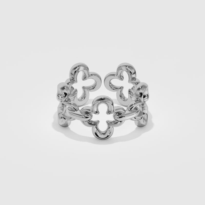 MUSEE.ART Gothic Flower Chain Ring(freesize)
