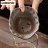 Japanese Gilded Iron Glazed Ceramic Tea Separator Infusor Antique Turtle Tea Strainer Tea Maker Tea Filter Chinese Tea Set Gift