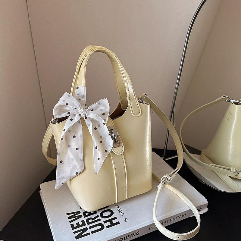 Summer new fashion silk scarf bucket bag mother and child bag portable shoulder messenger women's bag