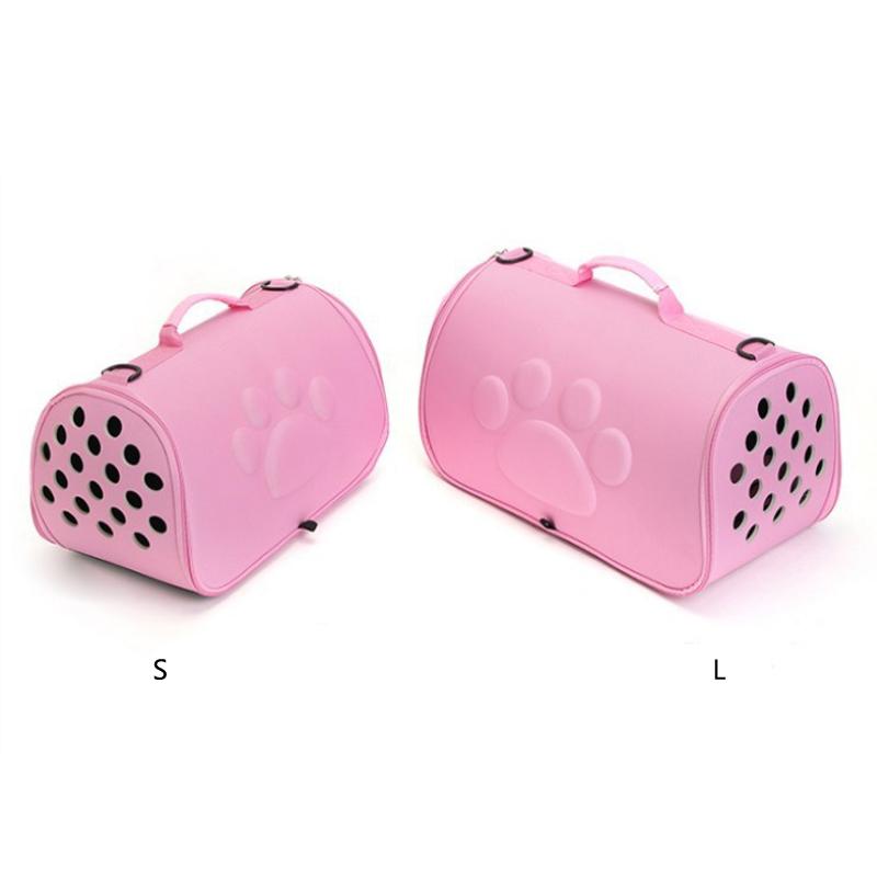 Pure Color Travel Pet Bag Carrier Cat Bag Breathable Folding Small Dog Outdoor Single shoulder Bag Pet Carrying