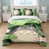 My Neighbor Totoro Bedroom 3Pcs Bedding Set Soft Bed Sheet Pillowcases Home Bedding Decoration