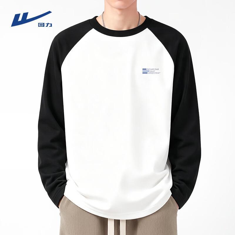 Warrior Men's Color-Block Long-Sleeve Casual T-Shirt