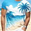 Men's Fashion 3D Printed Men's T-Shirt Round Neck Short Sleeve Trendy Street Wear