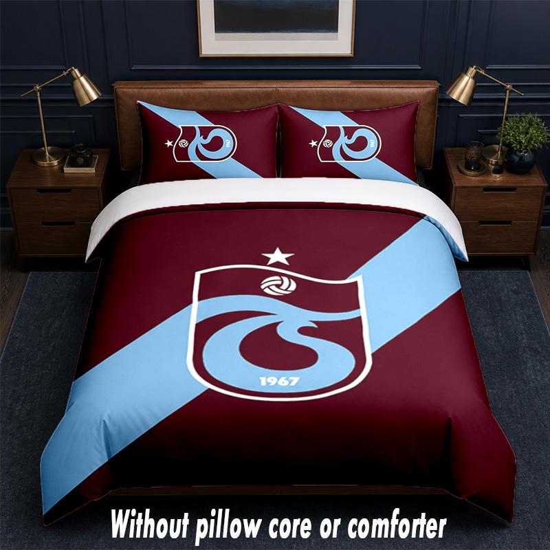 Trabzonspor FC Design Bed Bedding Set 1 Duvet Cover + 2 Pillowcases Soft Breathable Household Bed Linens