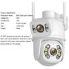 8MP 4K PTZ Wifi IP Camera Dual Lens Security Protection Ai Human Monitor Outdoor Waterproof Night CCTV Video Surveillance Camera