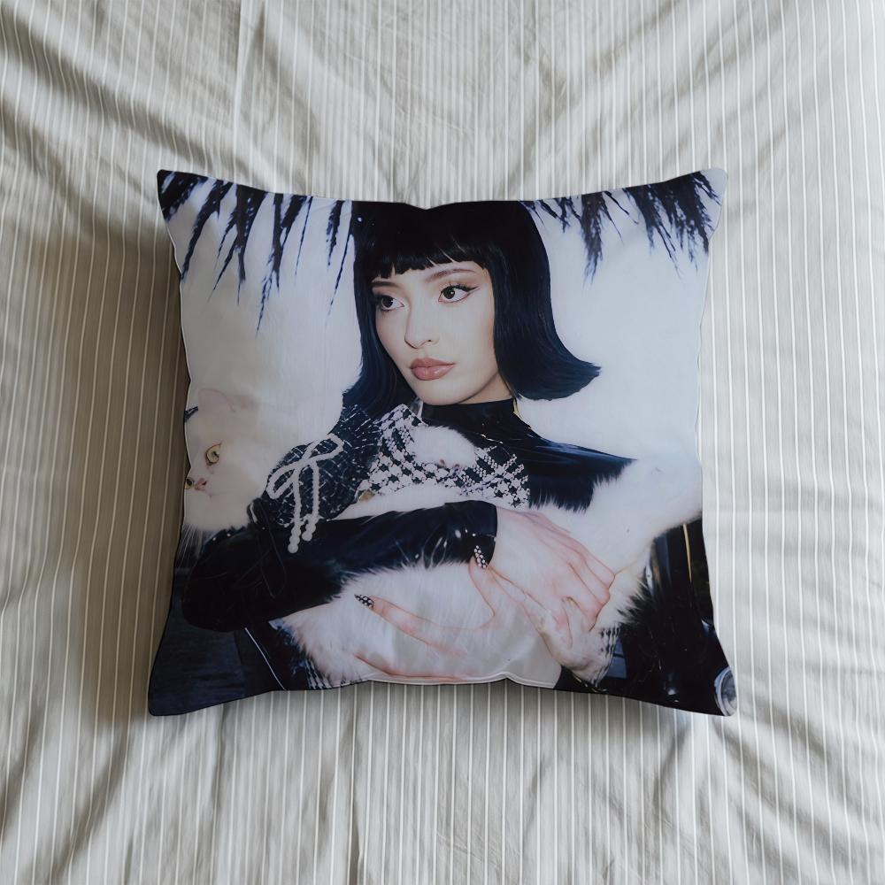 Cushion Cover FILM Soft Case Sofa Living Faouzia NOIR Room Home Comfortable Office Decor Protective Pillow