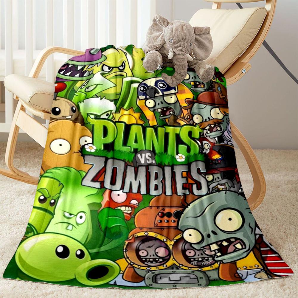 Plants vs. Zombies blankets Suitable for sofas, travel, living rooms also a good gift for friends and family Suitable for all seasons.