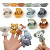 1/3Pcs Kids Bath Toys, Floating Animal & Stacking Boat Design, Squeeze Finger Puppets, Perfect for Holiday Gifts.