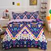 Geometric Bedding Set Bohemian Style Microfiber Abstract Pattern Print Duvet Cover With Pillowcases Teens Adults Bedroom Decor