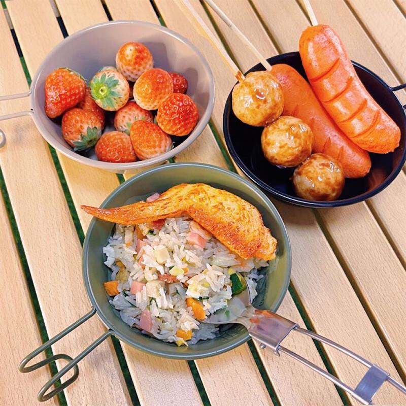 JunKaiWei Outdoor 304 Stainless Steel Portable Sierra Bowl